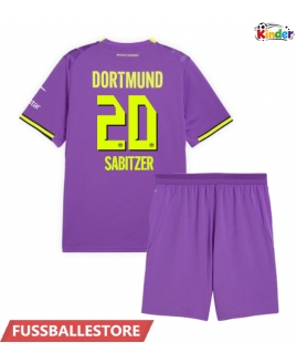 Günstige Borussia Dortmund Marcel Sabitzer #20 3rd trikot Kinder 2026-27 Kurzarm (+ Kurze Hosen)